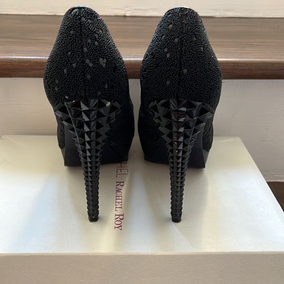 Rachel Roy - Women’s high heel platform pumps - 6.5 - black/embilished - Picture 4 of 6